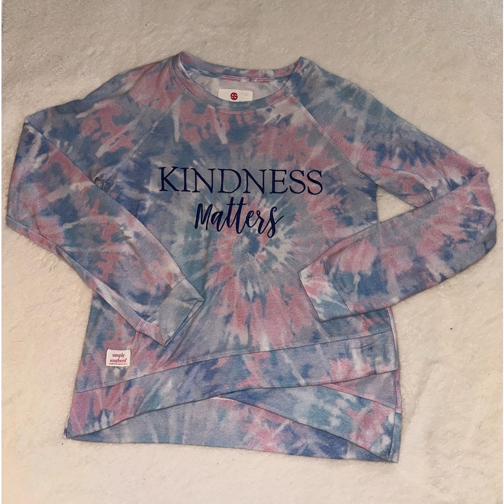 Simply Southern KINDNESS MATTERS tie dye sweatshirt‎ - M